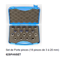 62SPANSET set de portes pinces